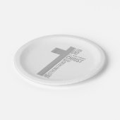 Ich kann alles durch Christus tun, der stärkt Pappteller (Schrägansicht)