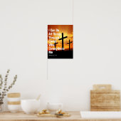 Ich kann alles durch Christus tun, der stärkt Poster (Küche)