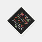 Ich kann alles durch Christus tun, der stärkt Serviette (Ecke)