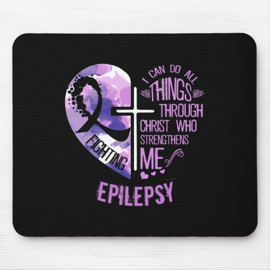 Ich kann alles durch Christus tun - Epilepsie vor Mousepad (Vorne)
