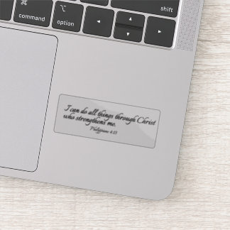 Ich kann alles durch Christus tun - klar Aufkleber