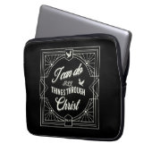 Ich kann alles durch Christus tun Laptopschutzhülle (Vorderseite Links)