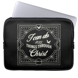 Ich kann alles durch Christus tun Laptopschutzhülle