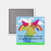 Ich kann alles durch Christus tun Magnet (Vorderseite/Rückseite)
