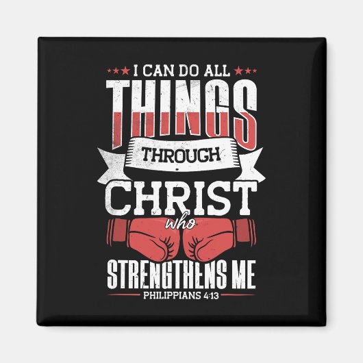 Ich kann alles durch Christus tun Magnet (Vorne)