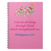 Ich kann alles durch Christus tun! Notizblock (Vorderseite)