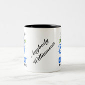 Ich kann alles durch Christus tun - personalisiere Zweifarbige Tasse (Mittel)