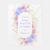 Ich kann alles durch Christus tun - Philippinen 4 Fleecedecke (Vorderseite)