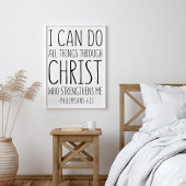 Ich kann alles durch Christus tun, Philippinen 4 Poster
