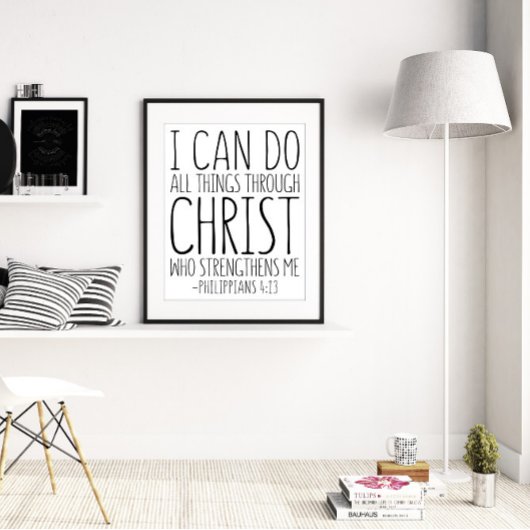 Ich kann alles durch Christus tun, Philippinen 4 Poster