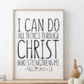 Ich kann alles durch Christus tun, Philippinen 4 Poster