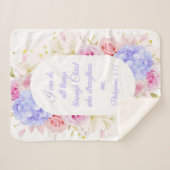 Ich kann alles durch Christus tun - Philippinen 4 Sherpadecke (Vorderseite (Horizontal))