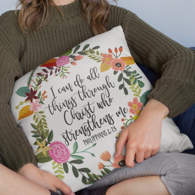 Ich kann alles durch Christus tun, Philippinen Kissen (Von Creator hochgeladen)