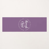 Ich kann alles durch Christus Verse Lila machen Yogamatte (Rückseite (Horizontal))