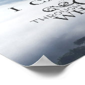 Ich kann alles durch das Christliche Bibelverse tu Poster (Ecke)