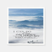 Ich kann alles durch das Christliche Bibelverse tu Serviette (Vorderseite)