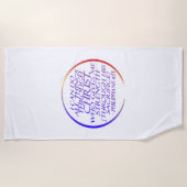 Ich kann alles durch das Christliche Bibelverse tu Strandtuch (Vorderseite)