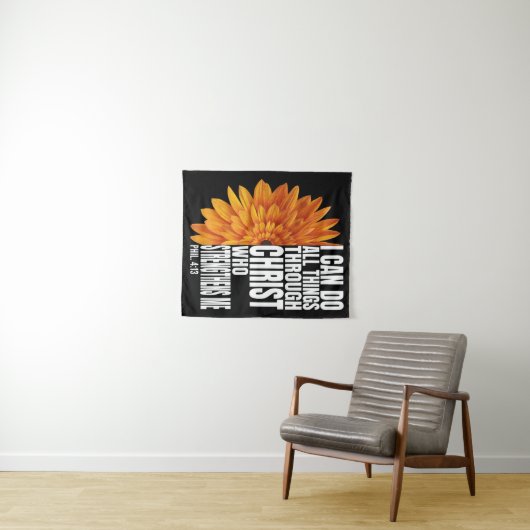 Ich kann alles durch das Handgelenk machen, das st Wandteppich (Beispiel (Horizontal))