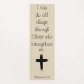 Ich kann alles durch den Christ Yoga Mat tun Yogamatte (Vorderseite)