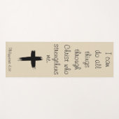 Ich kann alles durch den Christ Yoga Mat tun Yogamatte (Vorderseite (Horizontal))