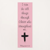 Ich kann alles durch den Christ Yoga Mat tun Yogamatte (Vorderseite)