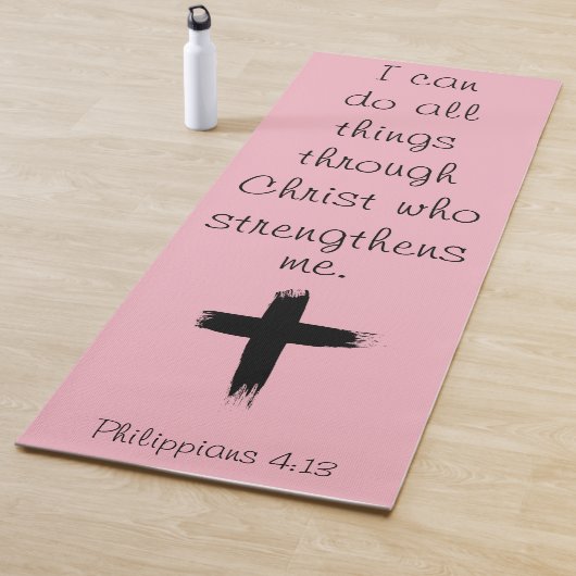 Ich kann alles durch den Christ Yoga Mat tun Yogamatte (Beispiel)