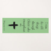 Ich kann alles durch den Christ Yoga Mat tun Yogamatte (Vorderseite (Horizontal))