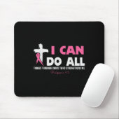 Ich kann alles durch den chronischen Brustkrebs A Mousepad (Mit Mouse)