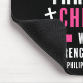 Ich kann alles durch den chronischen Brustkrebs A Mousepad (Ecke)