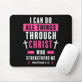 Ich kann alles durch den chronischen Brustkrebs A Mousepad (Mit Mouse)