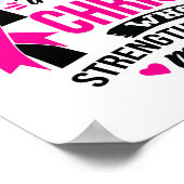 Ich kann alles durch den chronischen Brustkrebs A Poster (Ecke)