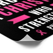 Ich kann alles durch den chronischen Brustkrebs A Poster (Ecke)