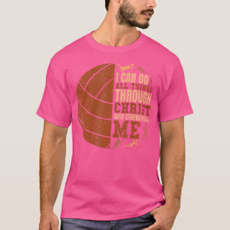 Ich kann alles durch die Geschichte Christi Schwar T-Shirt