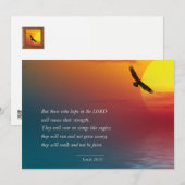 Ich kann alles durch Him Postcard Inspirati tun (Vorne/Hinten)