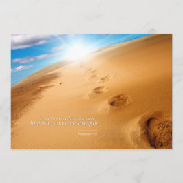 Ich kann alles durch Him Postcard Inspirati tun