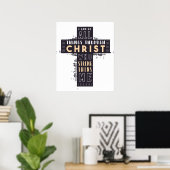 Ich kann alles durch Jesus Christus tun, der ist Poster (Heimbüro)