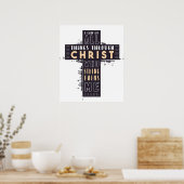 Ich kann alles durch Jesus Christus tun, der ist Poster (Küche)