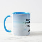 Ich kann alles durch...Philippinen 4:13 Tasse (Links)