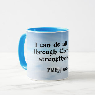 Ich kann alles durch...Philippinen 4:13 Tasse
