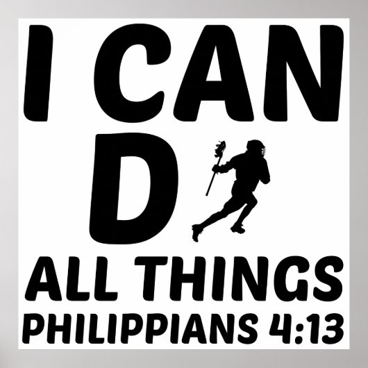 ICH KANN ALLES LACROSSE MACHEN POSTER (Vorne)