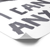 Ich kann alles mit dem Farbband reparieren Poster (Ecke)