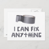 Ich kann alles mit dem Farbband reparieren Postkarte (Vorne/Hinten)