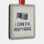 Ich kann alles mit Panzerklebeband regeln Ornament Aus Metall (Rechts)