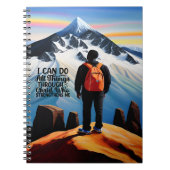 Ich kann alles Motivierend Notebook machen Notizblock (Vorderseite)