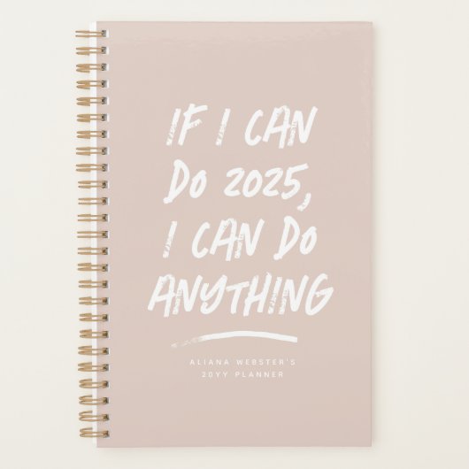 Ich kann alles motivierend Rosa tun Planer (Vorderseite)