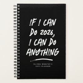 Ich kann alles motivierend schwarze Jahr machen Planer