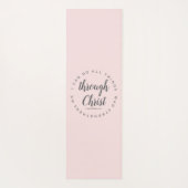 Ich kann alles Rosa-Yoga-Gebet machen Yogamatte (Rückseite)