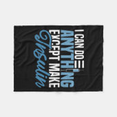 Ich kann alles tun, außer Insulin-Spaß diabetisch Fleecedecke (Vorderseite (Horizontal))