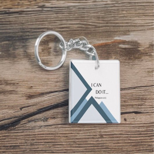 Ich kann alles tun, Doppelseitiger Square Schlüsse Schlüsselanhänger