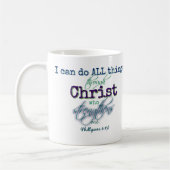 Ich kann alles tun durch Christus-Tasse Kaffeetasse (Links)